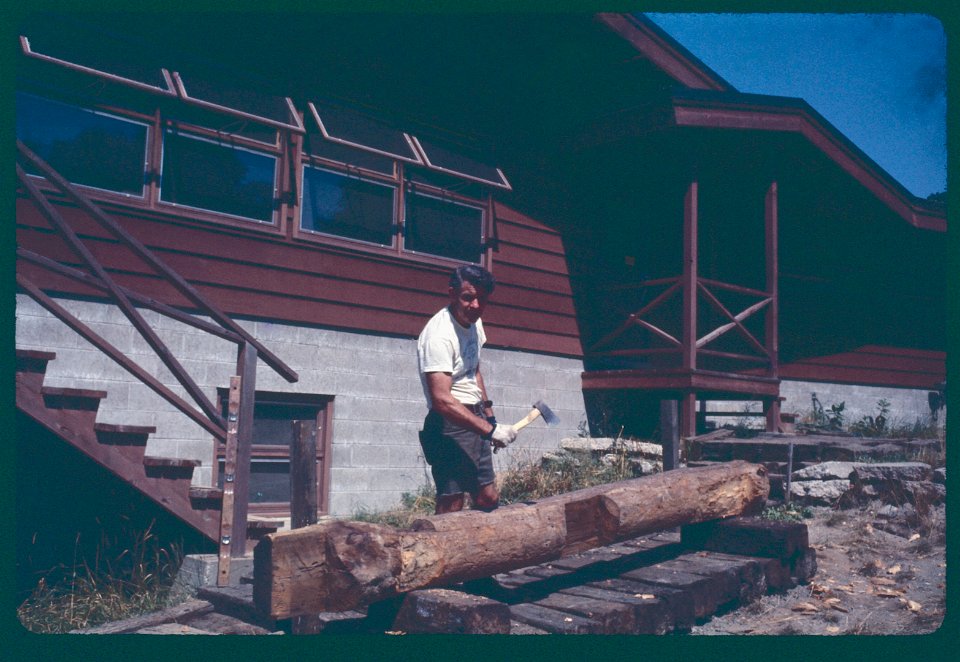 Dining Hall north Fence 1969 B. Lankton